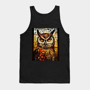 Serious owl face Tank Top